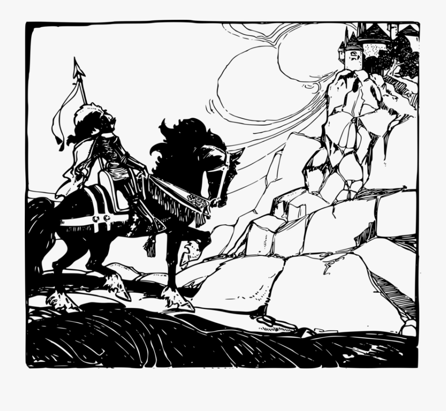 Comics,horse,chariot - Dungeon Public Domain Art, Transparent Clipart