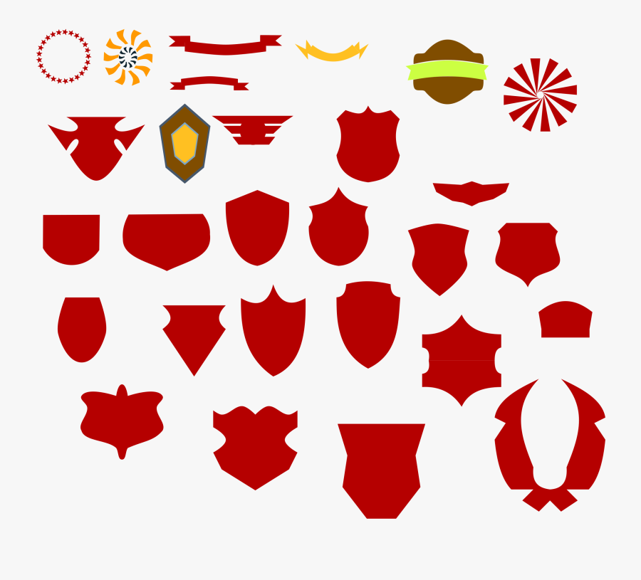 Random Emblems Clip Arts, Transparent Clipart