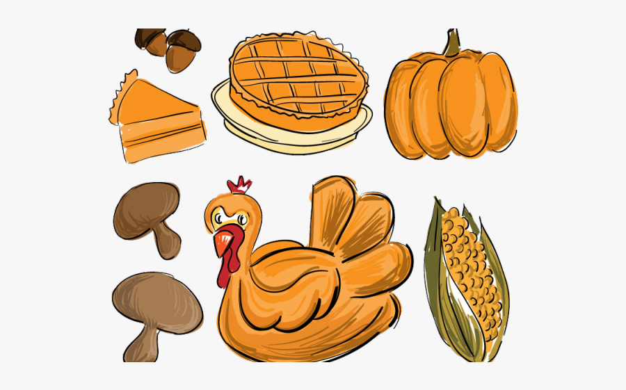 Thanksgiving Food Clipart - Thanksgiving, Transparent Clipart