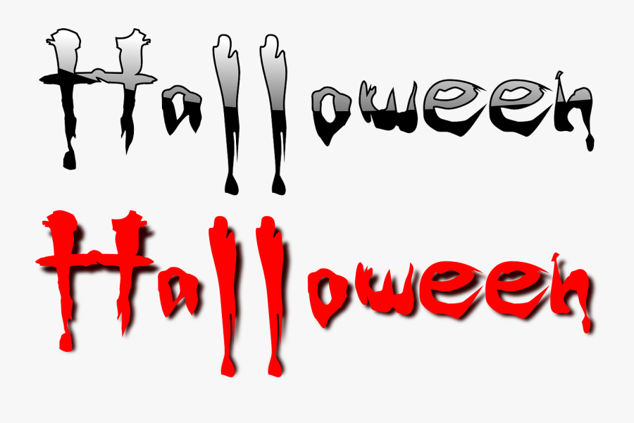 Transparent Happy Halloween Text Png - Halloween Text Clipart, Transparent Clipart