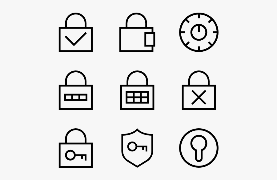 Keys And Locks - Contact Icons Png, Transparent Clipart