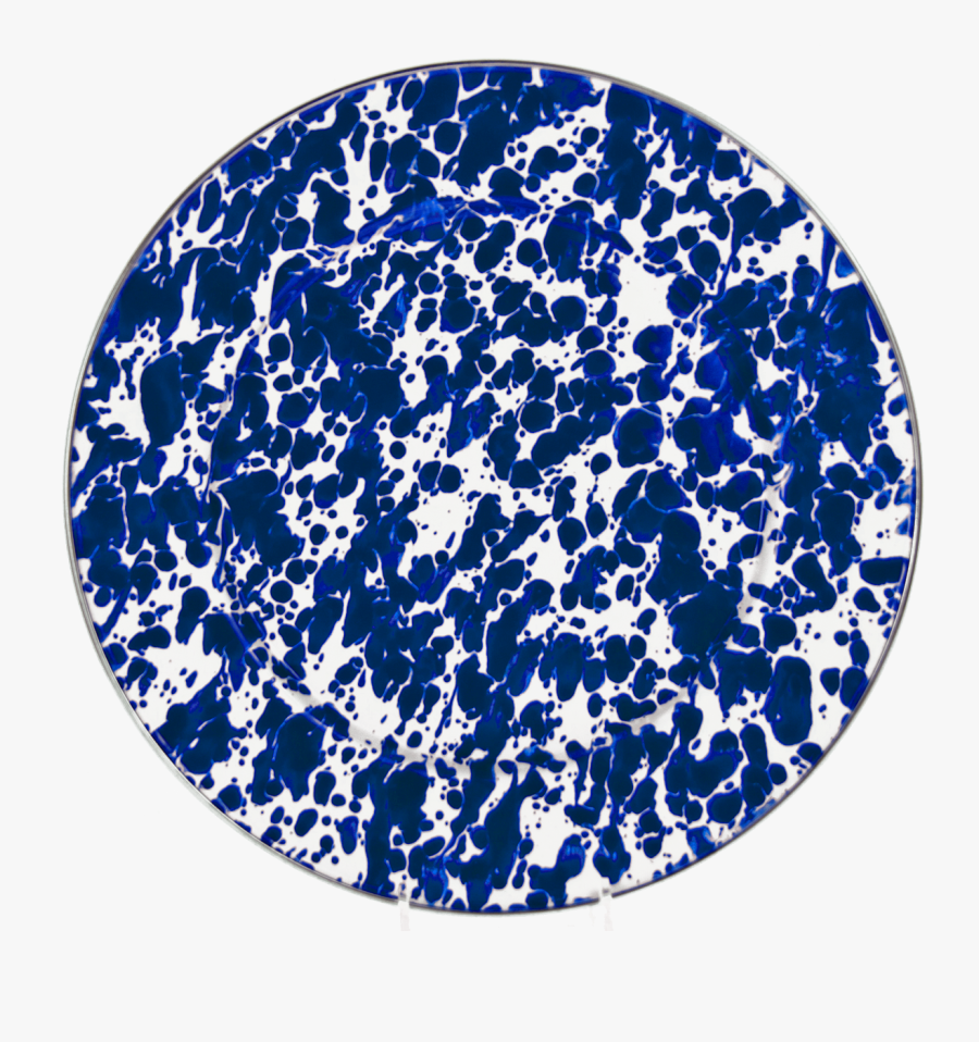 Cb07 Cobalt Blue Swirl Dinner Plate - Plate, Transparent Clipart