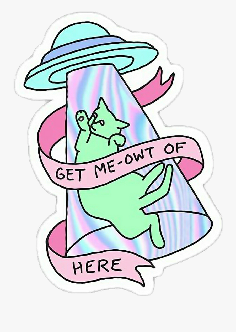 Holo Holographic Ufo Freetoedit - Alien Stickers, Transparent Clipart