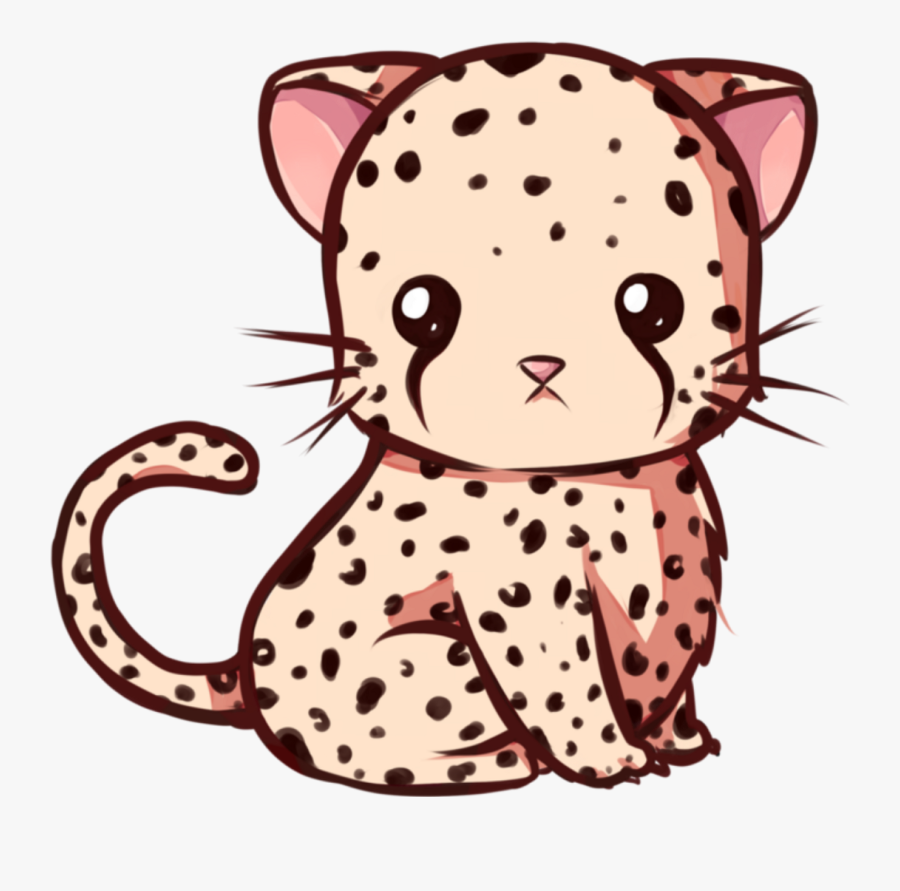Cheetah Clipart Kawaii - Animales Kawaii Png, Transparent Clipart