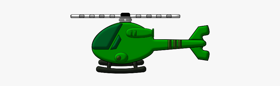 Helicopter - Green Helicopter Clipart, Transparent Clipart