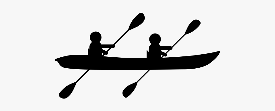 Kayaking Clipart Tandem Kayak - Double Kayak Clip Art, Transparent Clipart