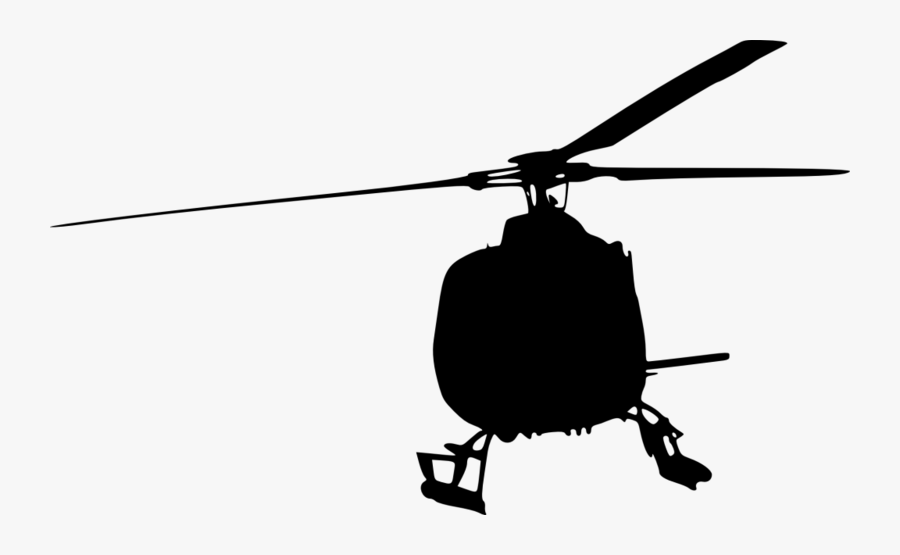 Helicopter Front View Silhouette - Army Helicopter Clipart Png, Transparent Clipart