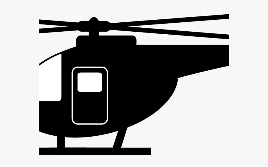 Helicopter Black And White Png, Transparent Clipart