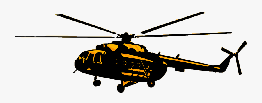 Helicopter Png - Вертолёт Силуэт Ми 8, Transparent Clipart