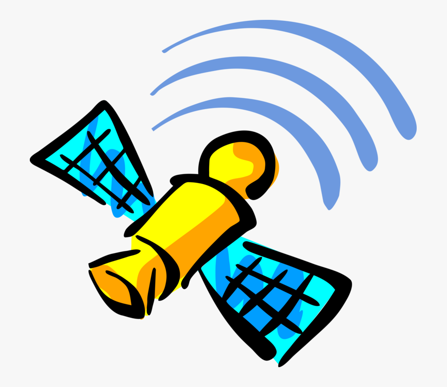 Communications Satellite In Orbit - Gps Satellite Clip Art , Free ...