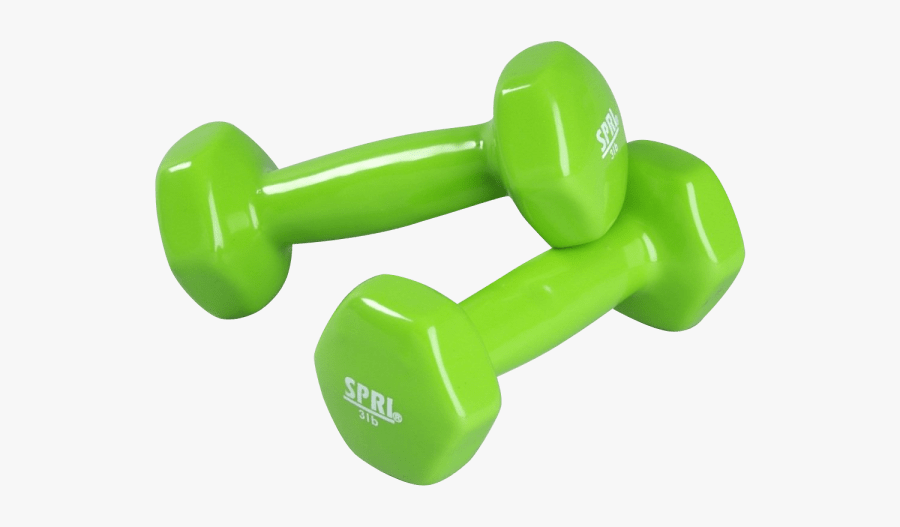 Green Dumbbells - Transparent Background Dumbbells Clipart, Transparent Clipart