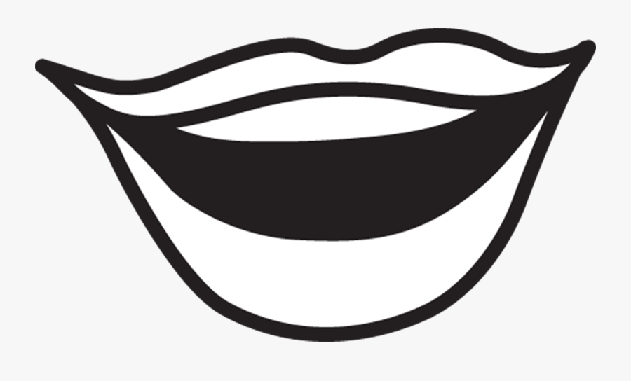 Mouth Quiet Clip Art Free Clipart Images Transparent - Mouth Clipart Black And White, Transparent Clipart