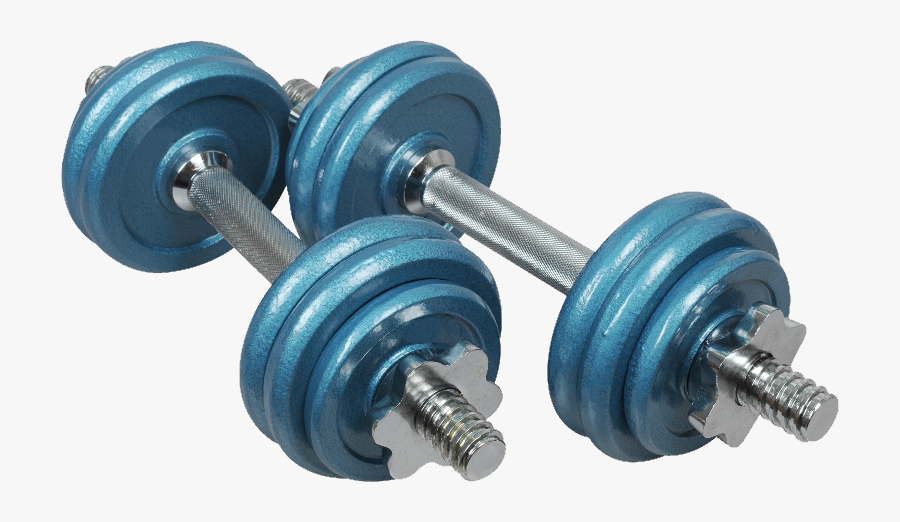 Blue Dumbbell Png, Transparent Clipart