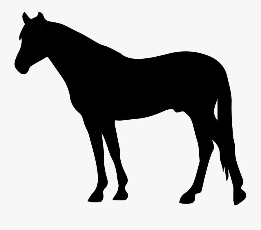 Horse Quiet Black Silhouette Vector Svg Icon - Horse Silhouette Clipart