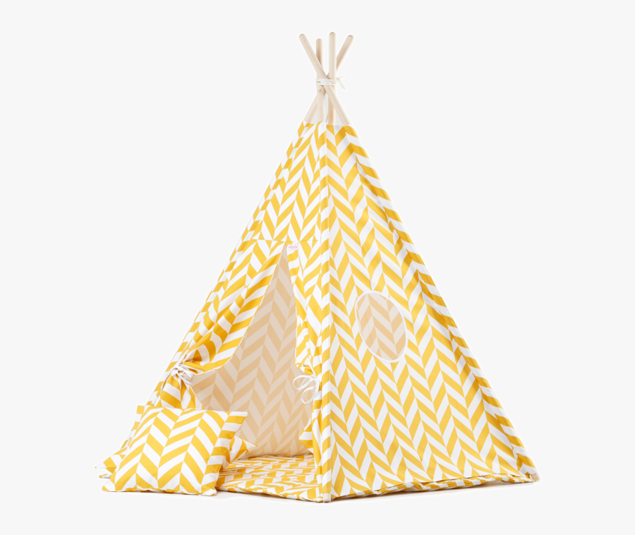 Herringbone Small Nordics Mustard - Tipi, Transparent Clipart