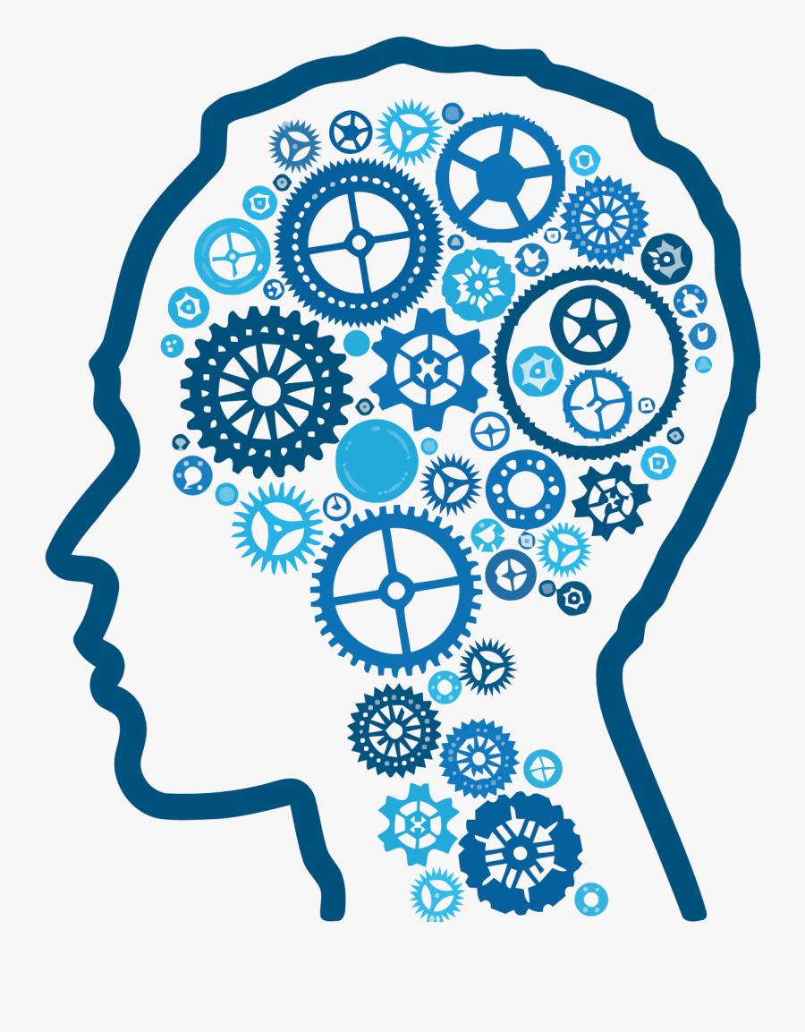 Gear Intelligence Artificial Thought Brain Vector Human - Mental Health, Transparent Clipart