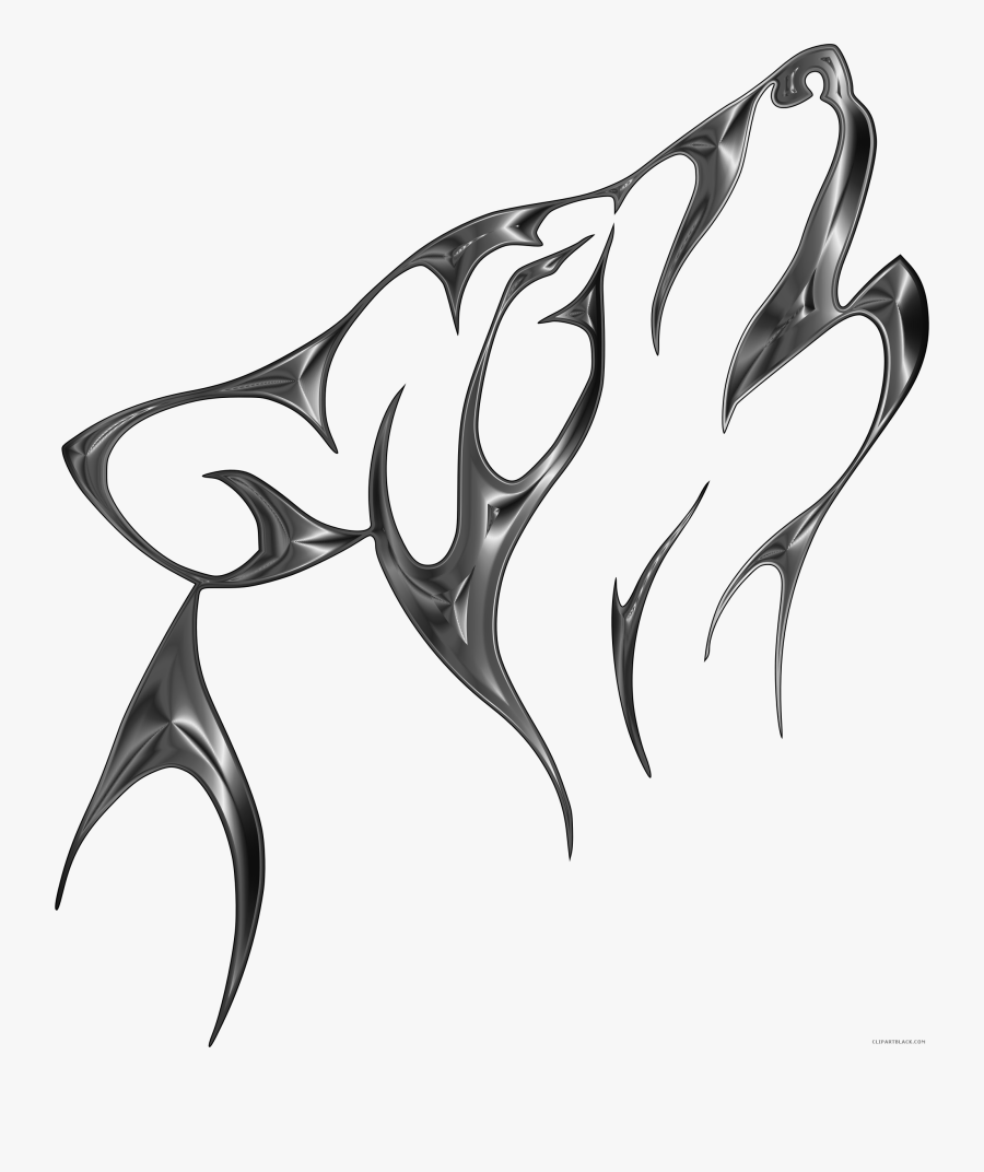 Prismatic Wolf Animal Free Black White Clipart Images Black And White Animals Drawing Free Transparent Clipart Clipartkey