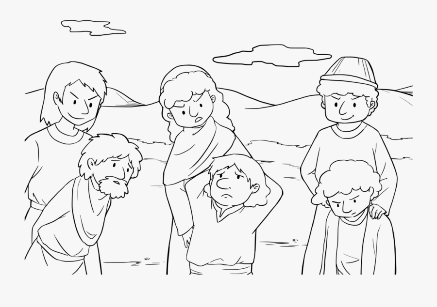 Emotion,art,human - Canaanites And Israelites Clipart Black And White, Transparent Clipart