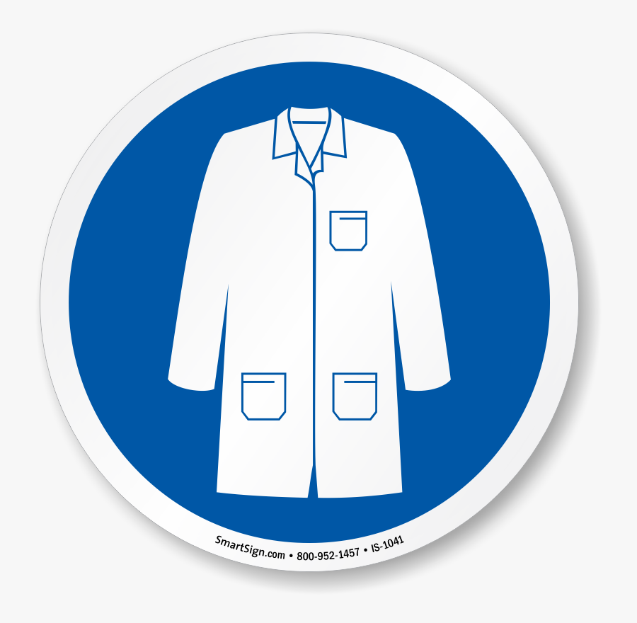 Wear Labcoat Symbol Sign Lab Coat Safety Symbol Free 