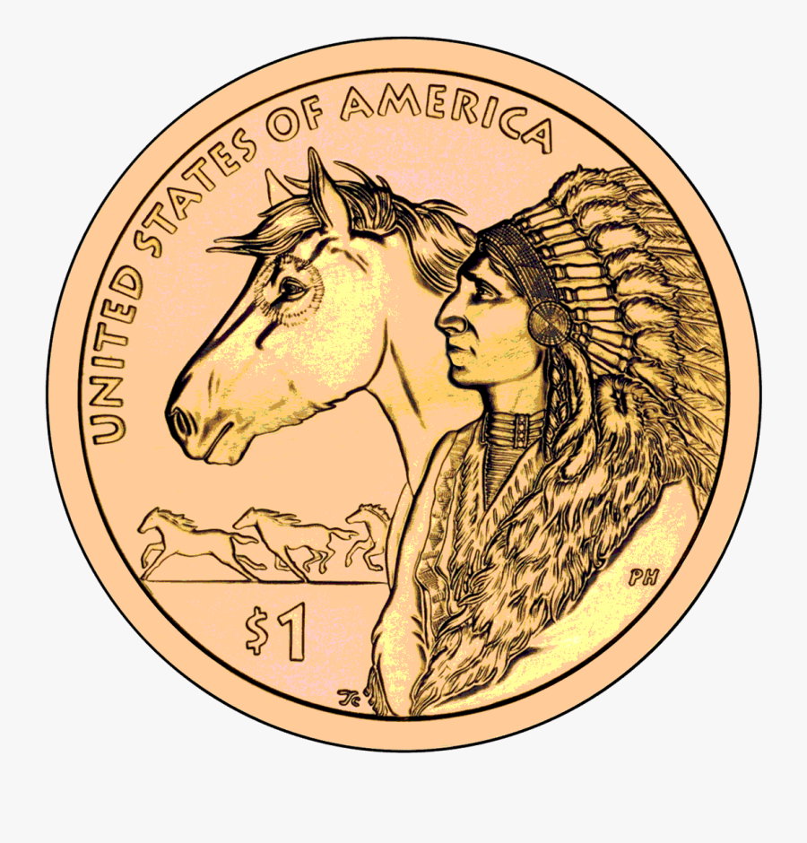 Coin Clipart One Dollar - 2012 Native American Dollar, Transparent Clipart