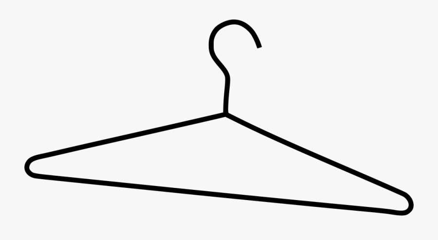 Simple Coat Hanger Large 900p - Drawing Of A Hanger , Free Transparent ...