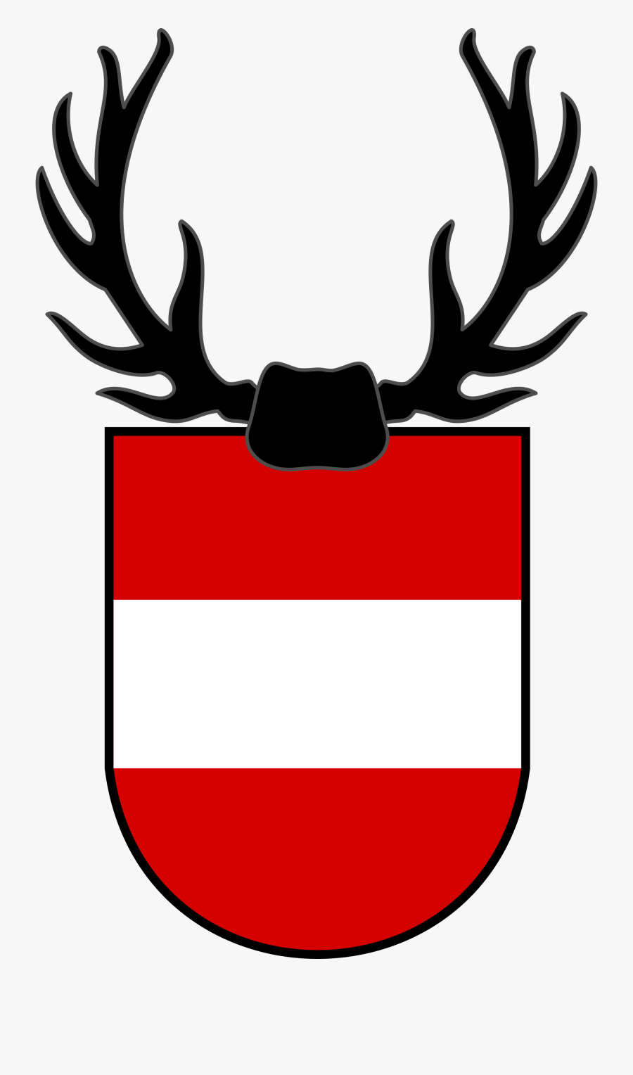 Excelent For Free Download - Antlers Coat Of Arms, Transparent Clipart