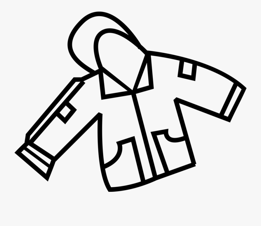 Vector Illustration Of Warm Winter Coat Clothing Apparel - Winter Coat, Transparent Clipart