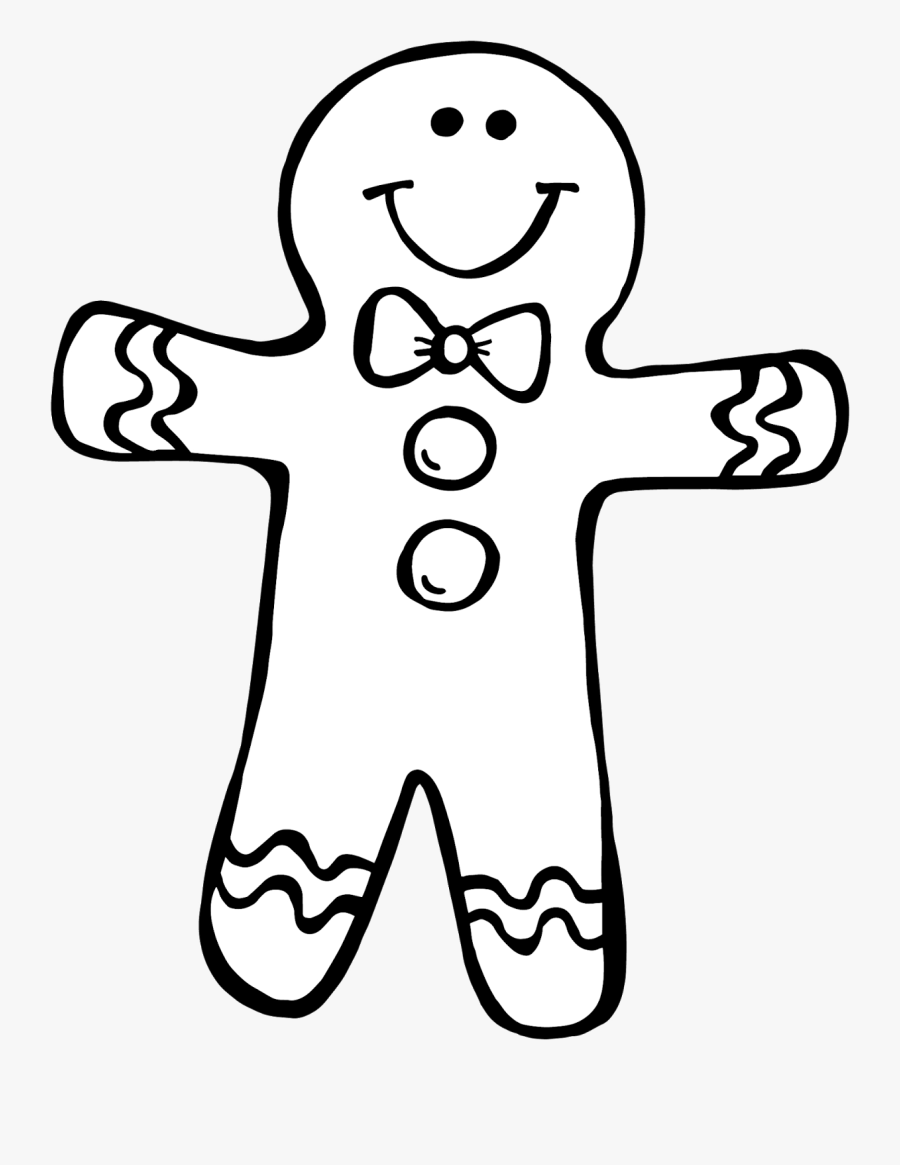 Secrets Gingerbread Girl Coloring Page I Just Finished - Gingerbread Boy Clip Art, Transparent Clipart