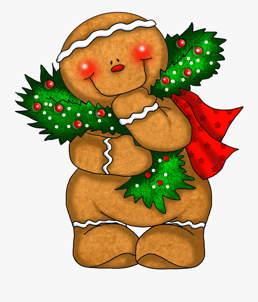Free Christmas Clipart Gingerbread Man , Png Download - Christmas Ginger Bread Clipart, Transparent Clipart
