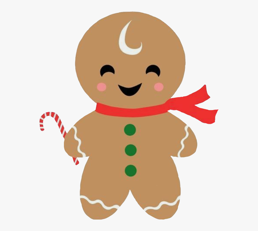 Transparent Gingerbread Man Png - Christmas Gingerbread Man Gift Tag, Transparent Clipart