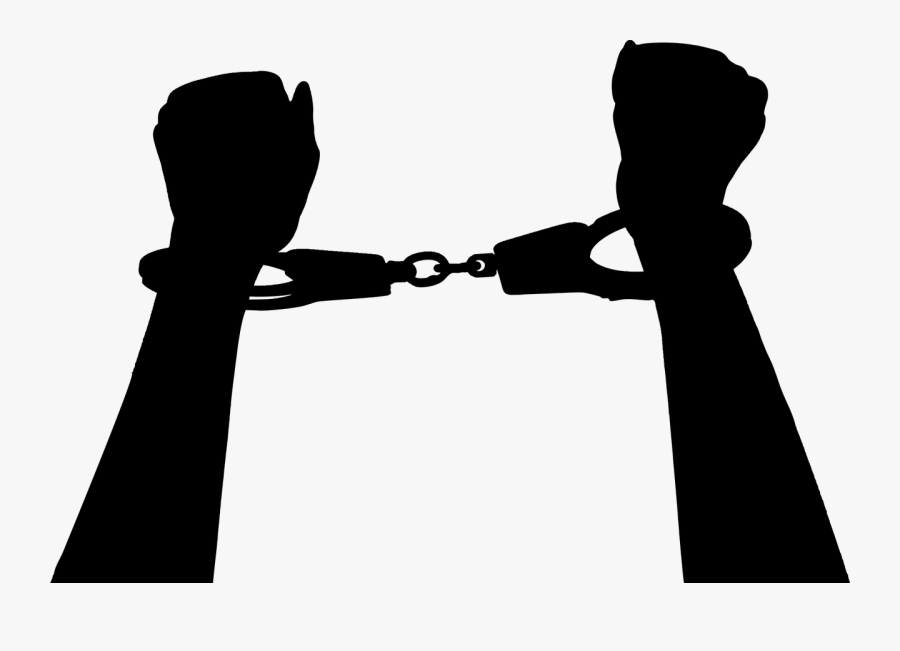 Fashion Photography - Hands In Handcuffs Silhouette, Transparent Clipart