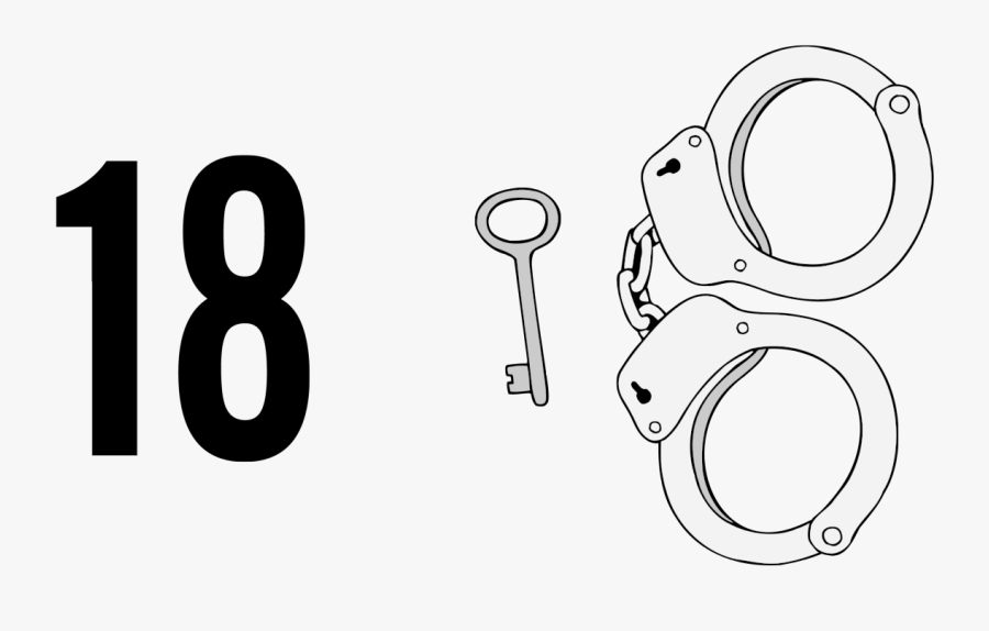 Transparent Handcuffs Clipart Black And White - Circle, Transparent Clipart