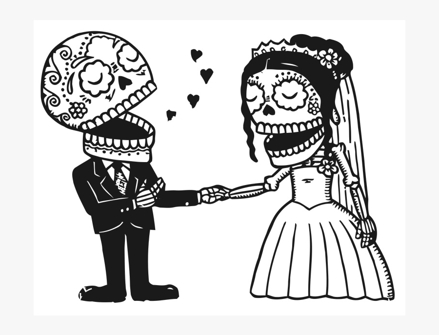 Schedule Sugar Skull Couple Svg Free Transparent Clipart Clipartkey