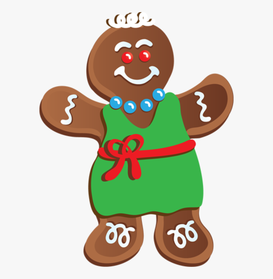 Transparent Gingerbread Girl Png - Gingerbread Man Clip Art, Transparent Clipart