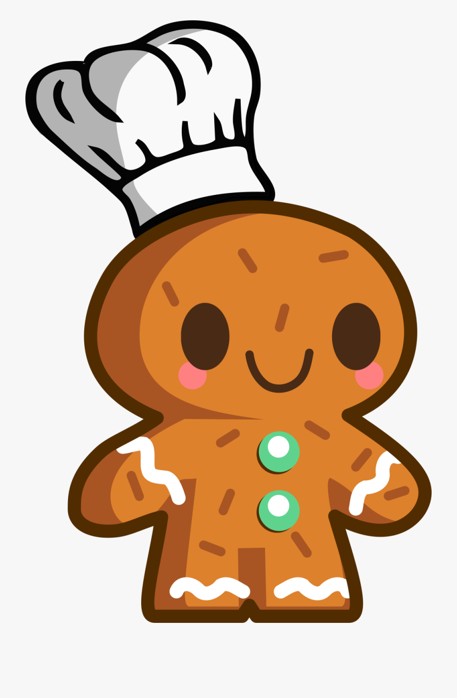 Merry Christmas Gingerbread Man Clipart , Png Download - Biscuit Clip Art, Transparent Clipart