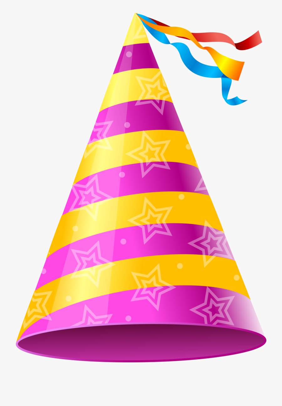 Birthday Png Cap Clip Art Free Download Searchpng - Pink Party Hat Clipart, Transparent Clipart