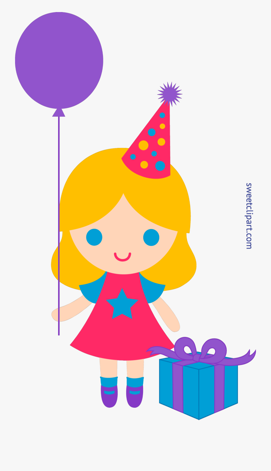 Birthday Girl Clip Art - Happy Birthday Girl Clipart, Transparent Clipart