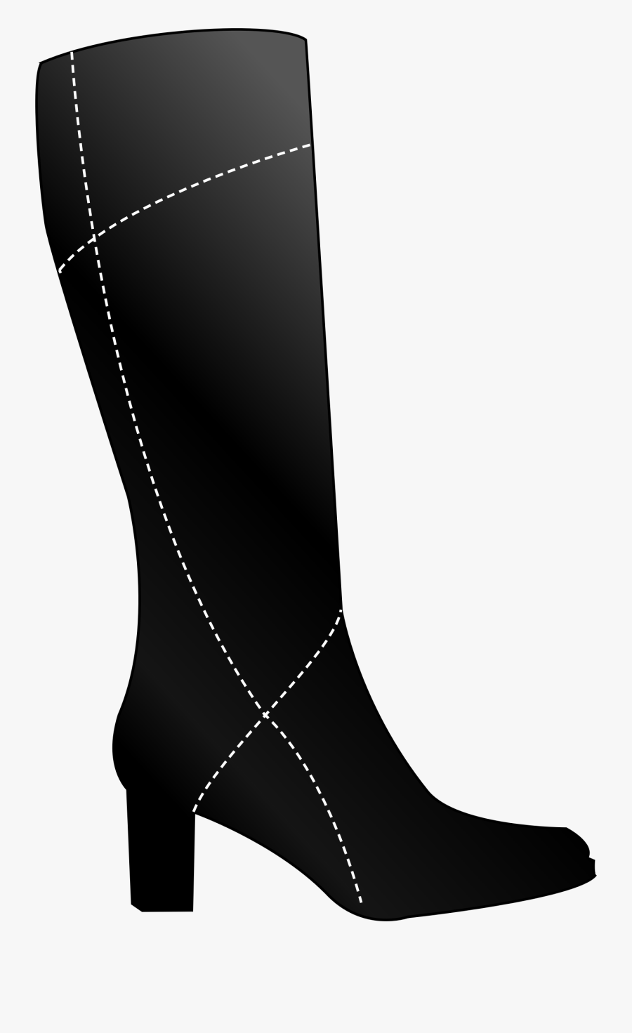 Boot Clipart High Boot - Black Boot Clipart, Transparent Clipart