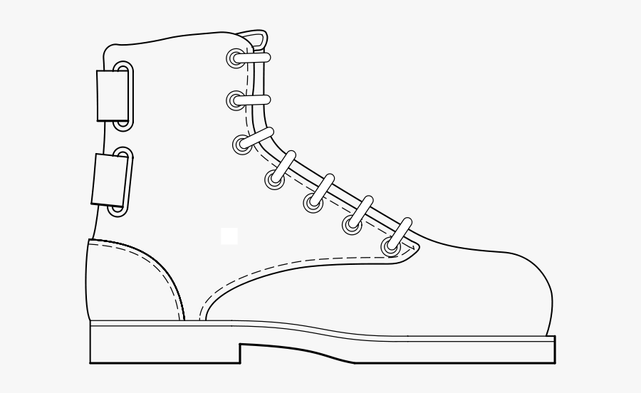 Boot - Boot Outline Clipart Black And White, Transparent Clipart