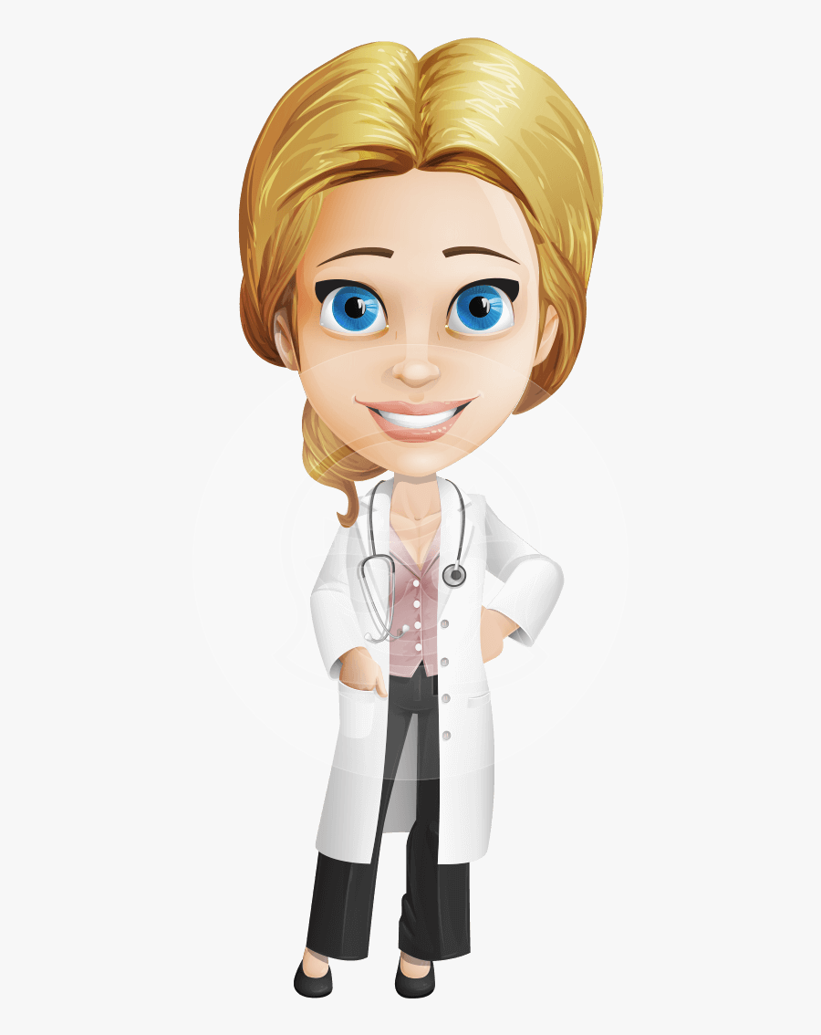 Doctor Clipart Woman Doctor - Cartoon Doctor Png, Transparent Clipart