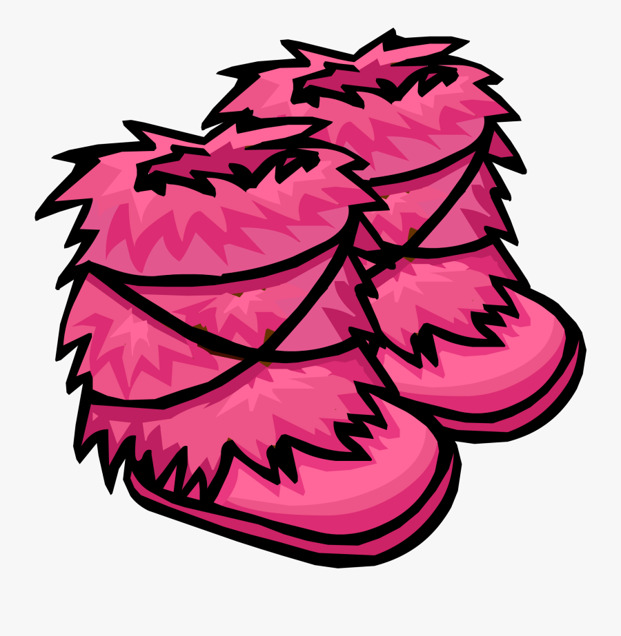 Boots Clipart Snowsuit - Pink Fuzzy Boots Club Penguin, Transparent Clipart