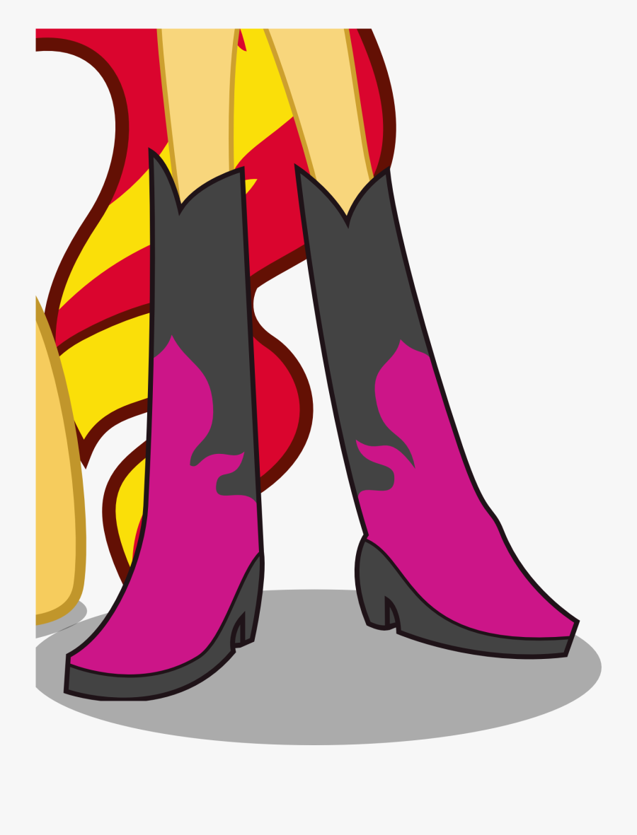 Sunset Shimmer"s Boots, Transparent Clipart