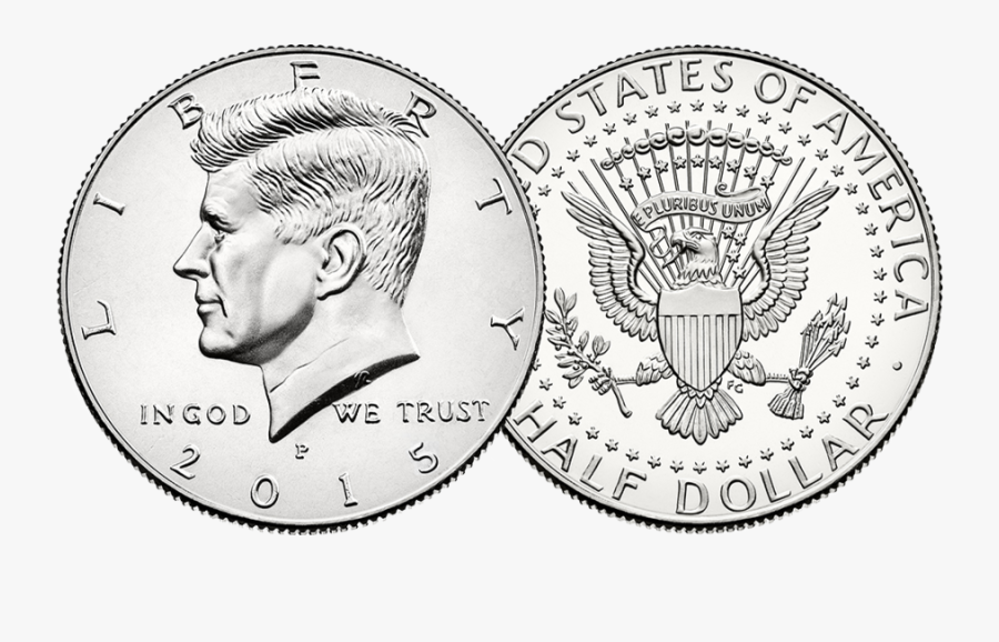 Half Dollar Coin Clipart United States Mint Kennedy - 2017 Kennedy Half Dollar, Transparent Clipart