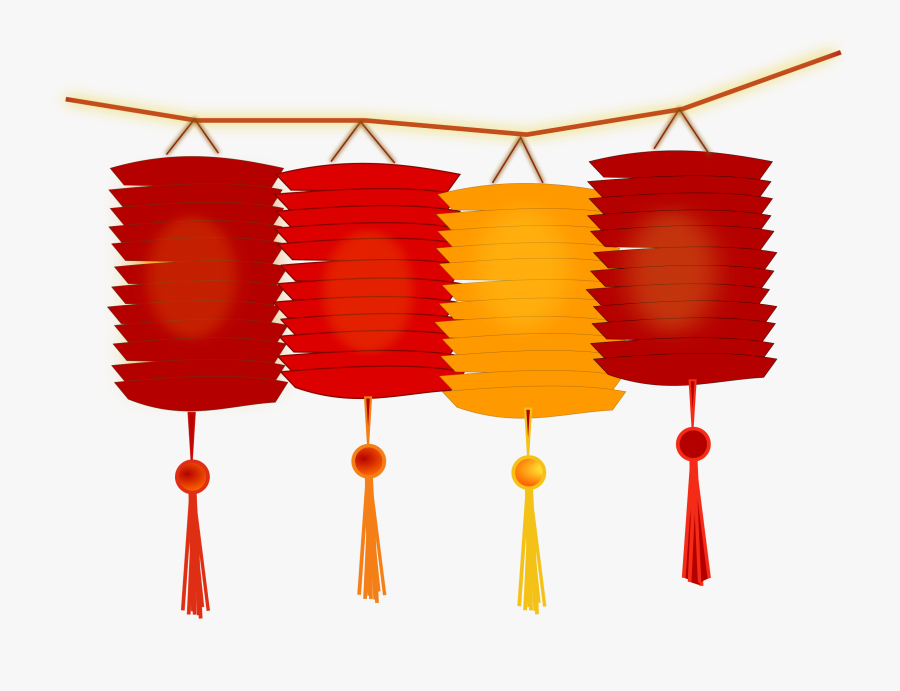 Lanterns For Chinese New Year Transparent Png - Chinese New Year Lantern Clipart, Transparent Clipart