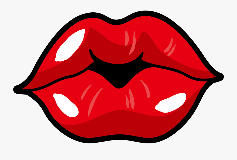 Red Lips Clipart - Lips, Transparent Clipart