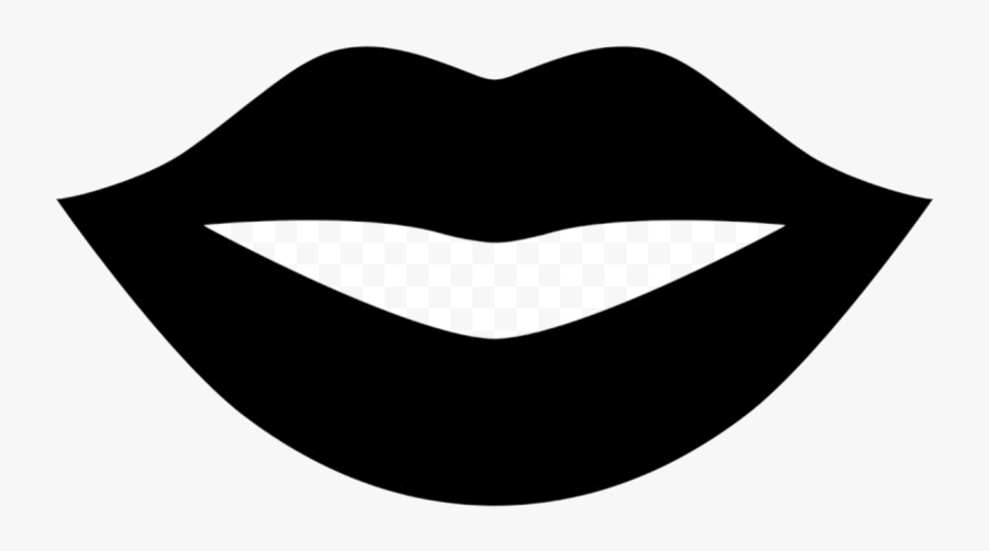 Mouth Lips Clipart Black And White Emoji Free Transparent - Lips Clipart Black And White, Transparent Clipart