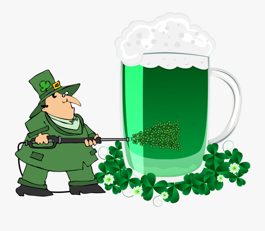 Leprechaun Cleaning, Transparent Clipart