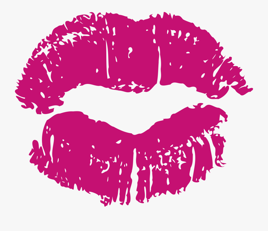 Transparent Lip Kiss Png - Pink Kiss Clipart, Transparent Clipart