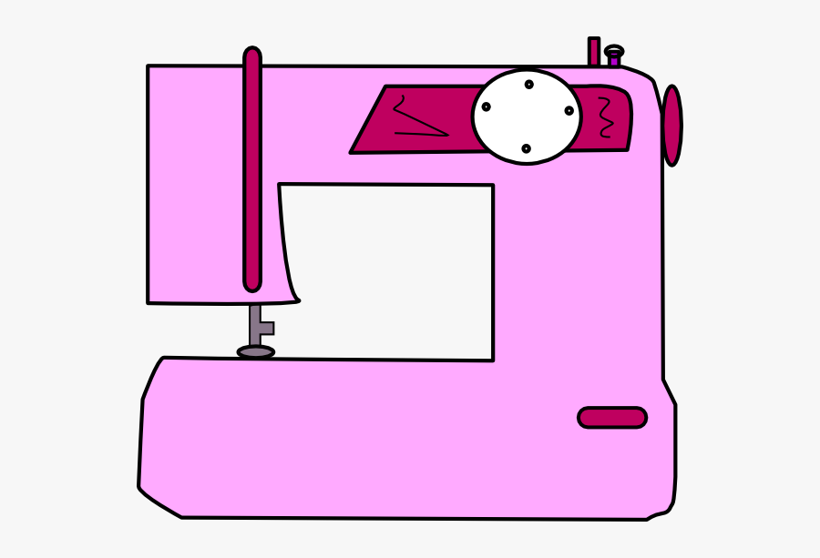 Sewing Machine Cartoon Large, Transparent Clipart