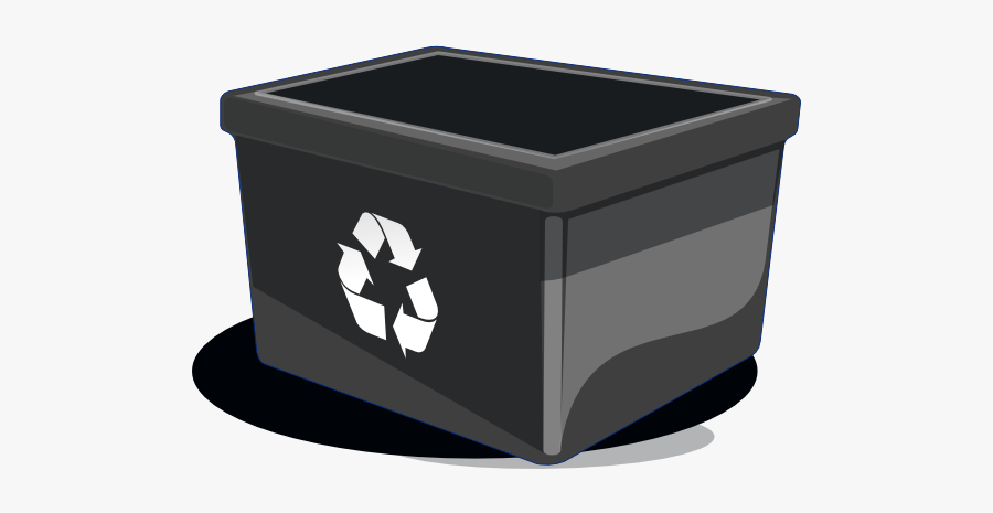 Recycle Clip Art At - Black Recycle Bin Clipart, Transparent Clipart